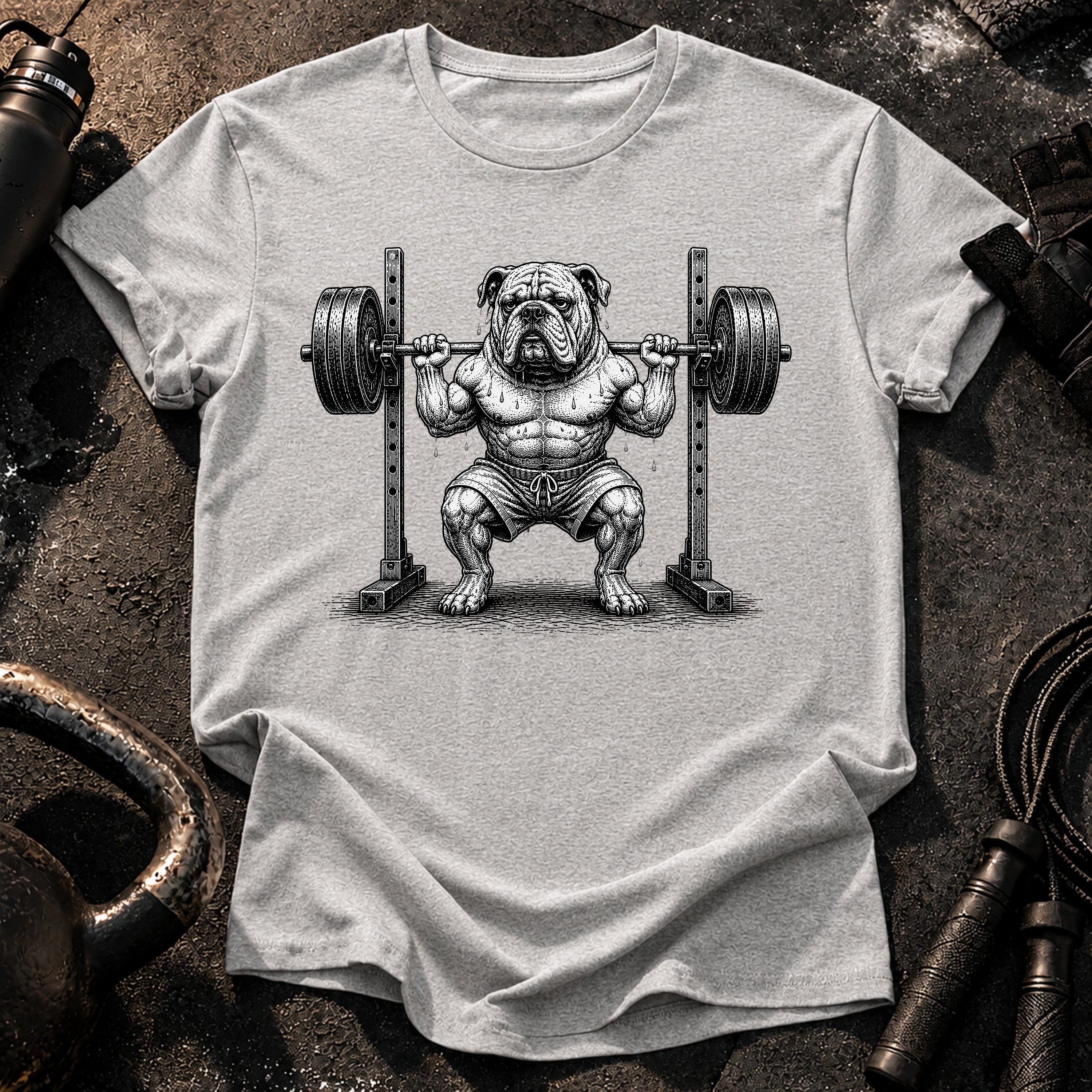 Bulldog Squat Rack T-Shirt