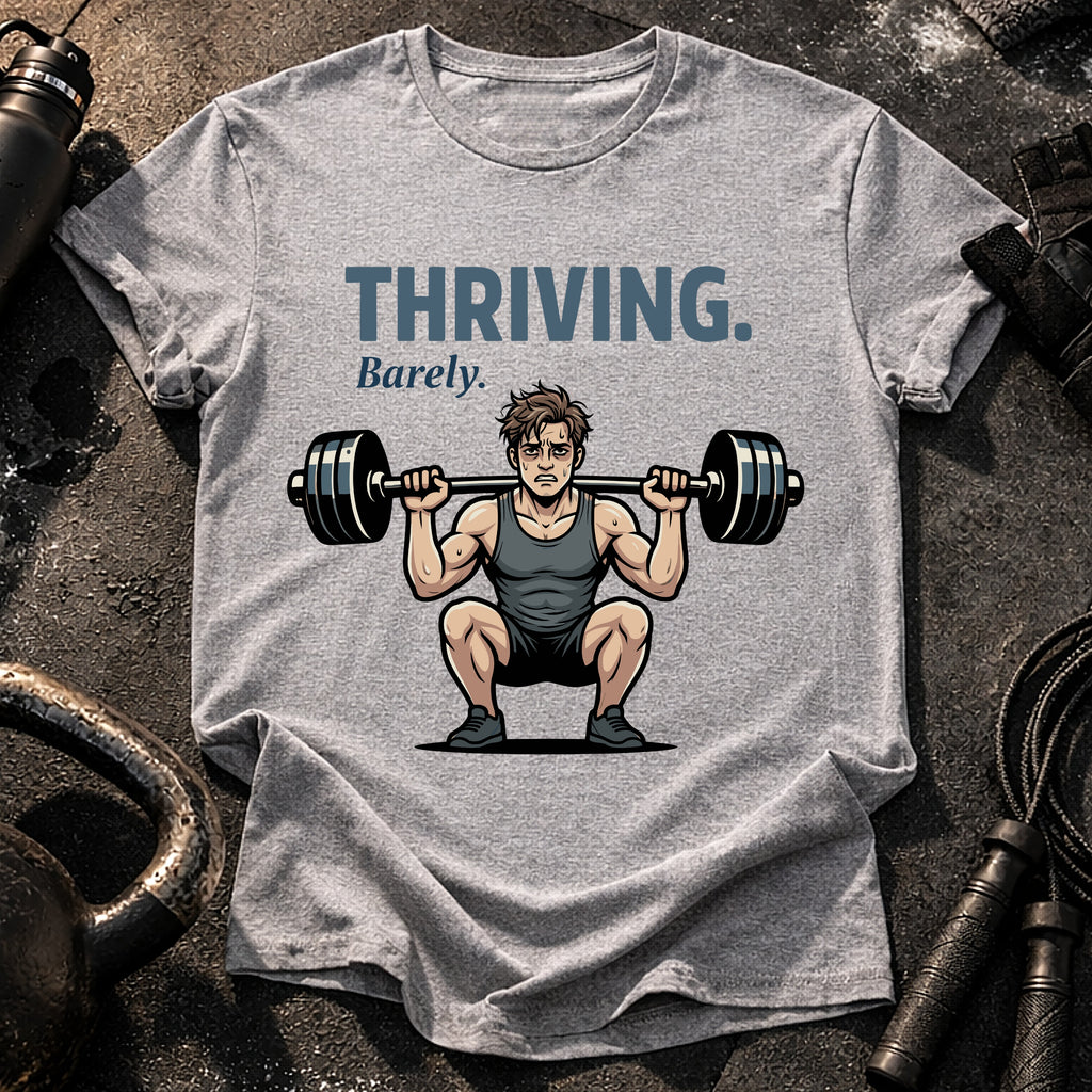 Thriving Barely Funny T-Shirt