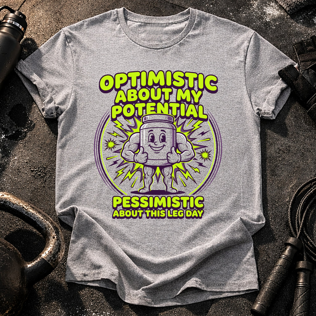 Optimistic Pessimistic Leg Day T-Shirt