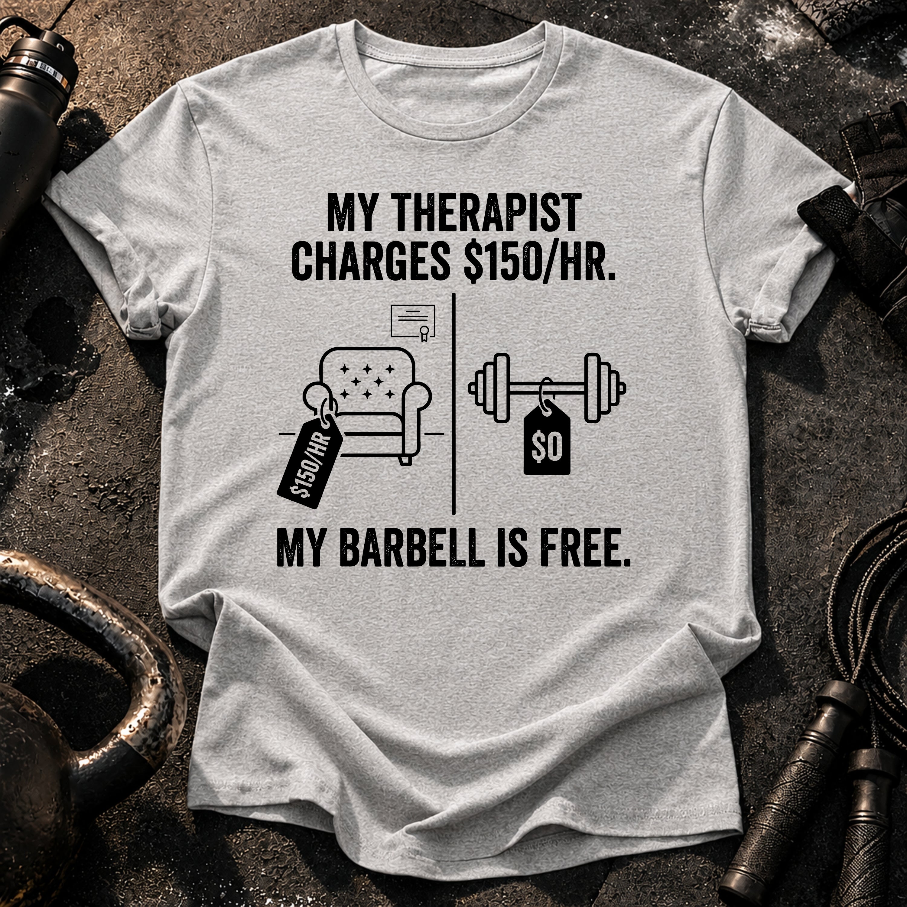 Therapist Vs Barbell T-Shirt