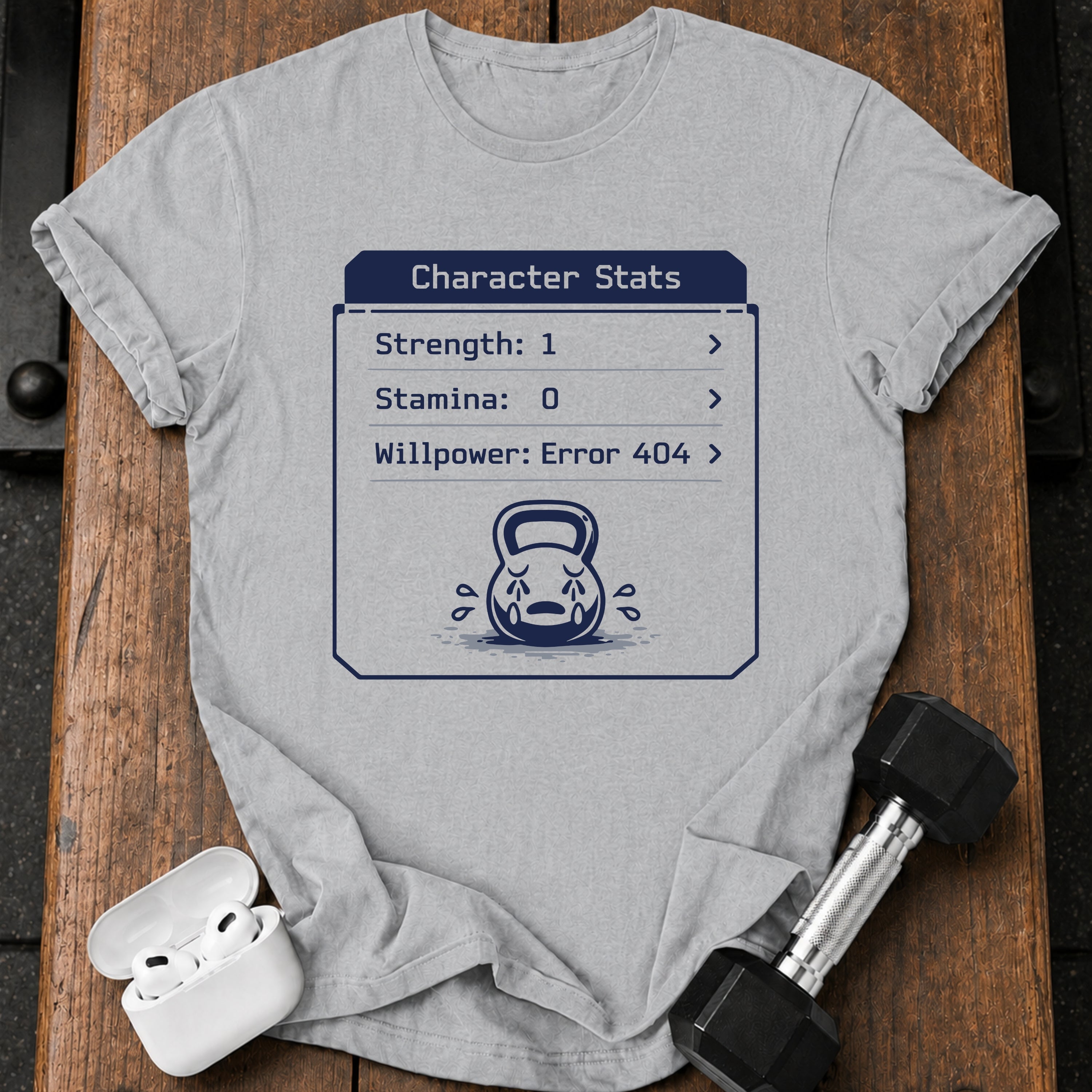 Character Stats Gym T-Shirt