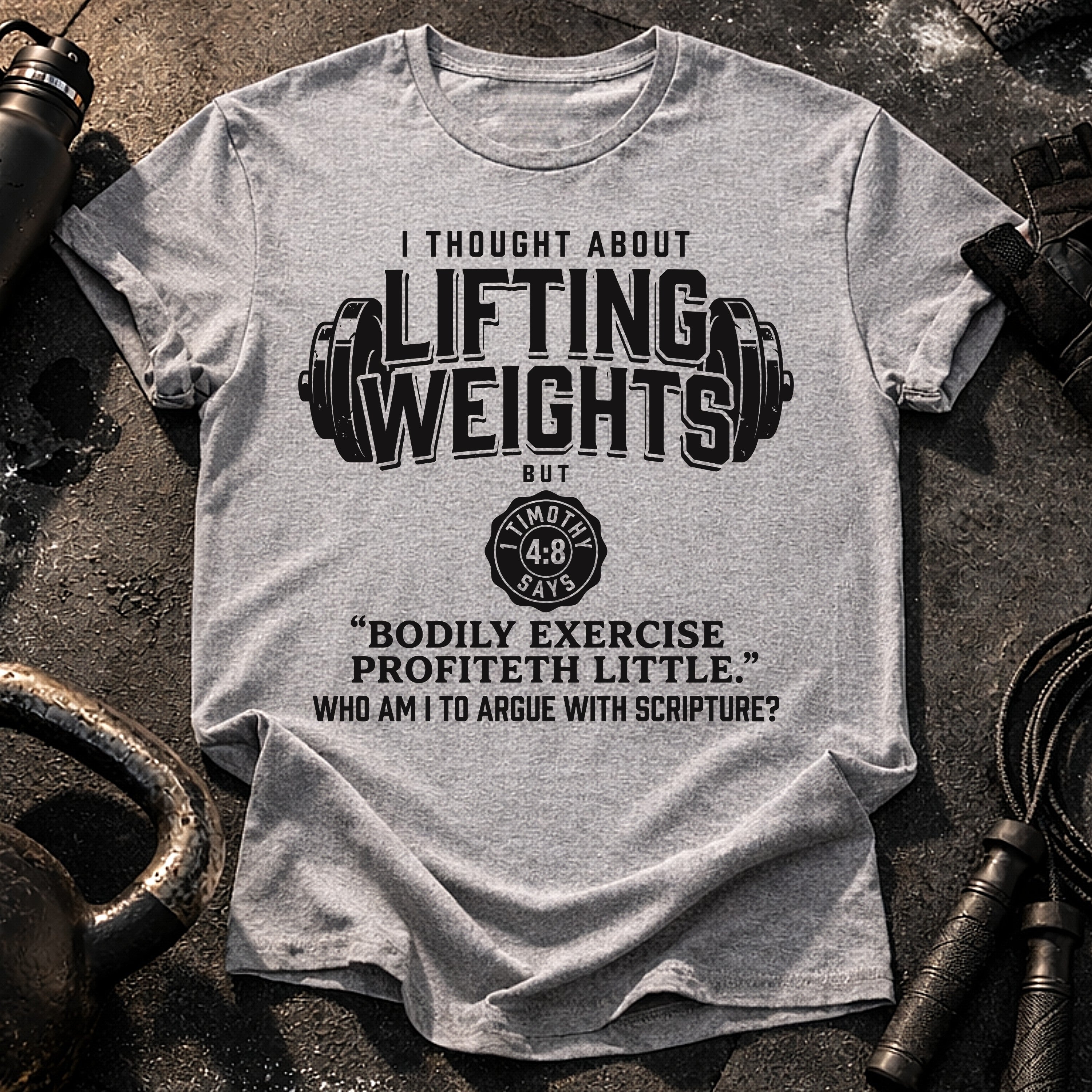 Lifting Weights Not Biblical T-Shirt