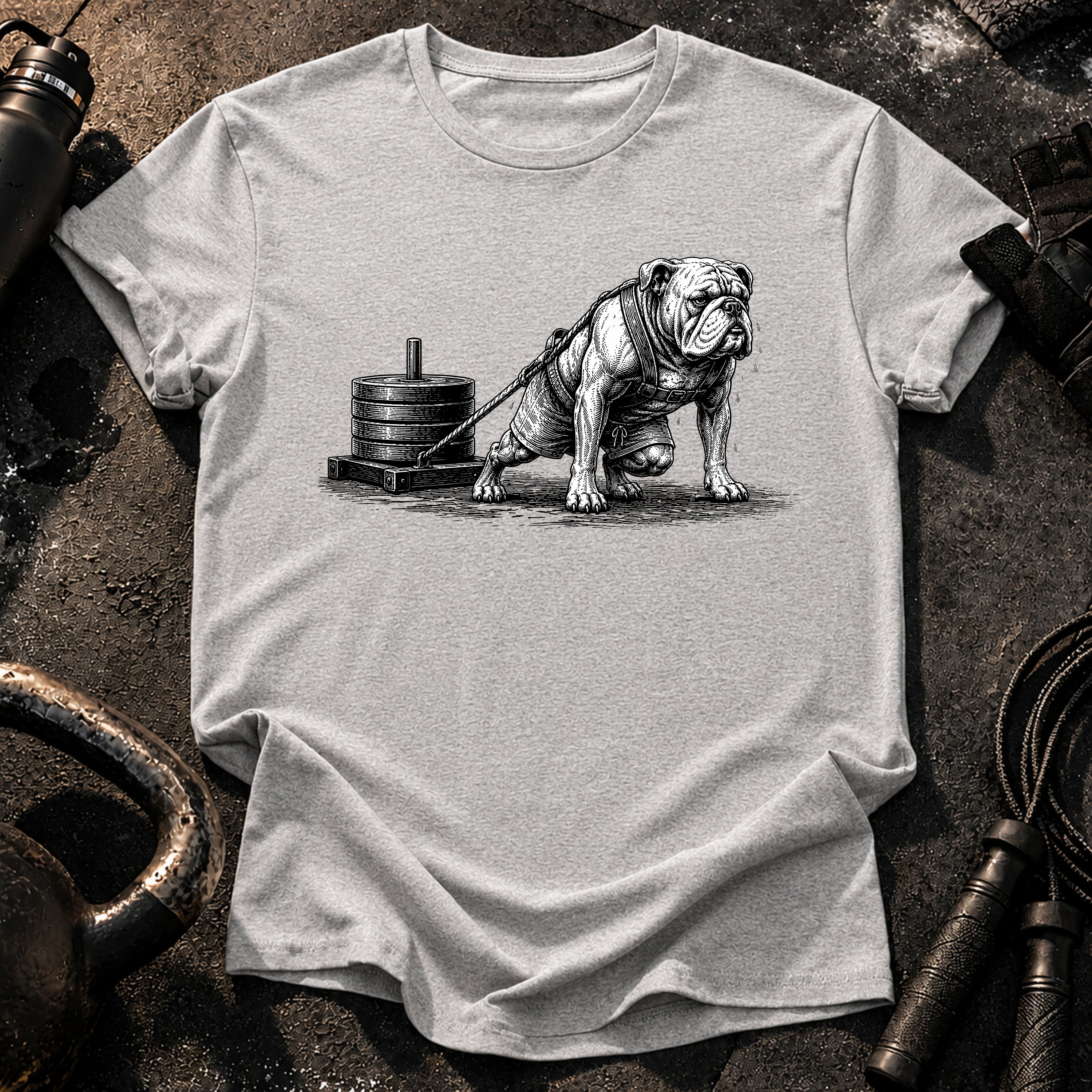 Bulldog Sled Pull T-Shirt
