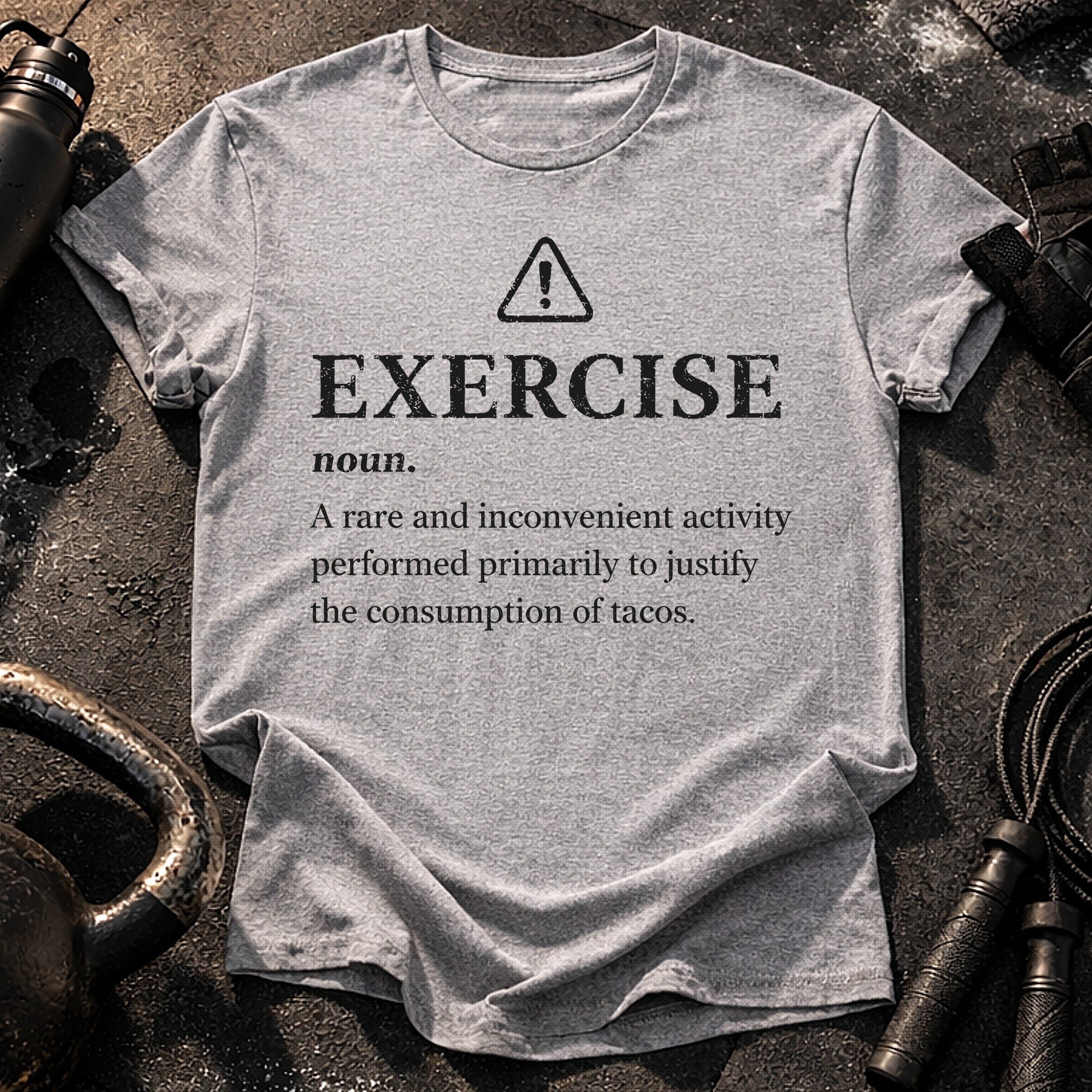 Exercise Justifies Tacos T-Shirt