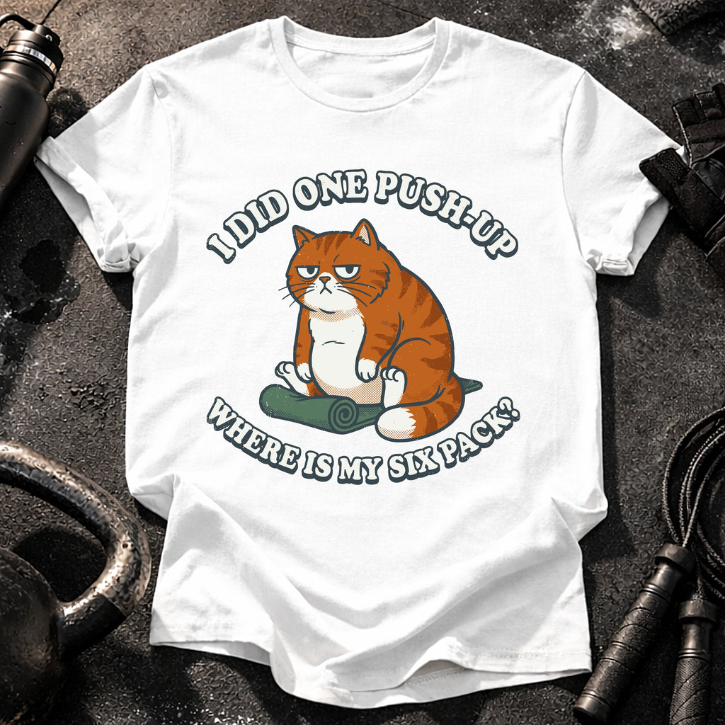 One Push Up Cat T-Shirt