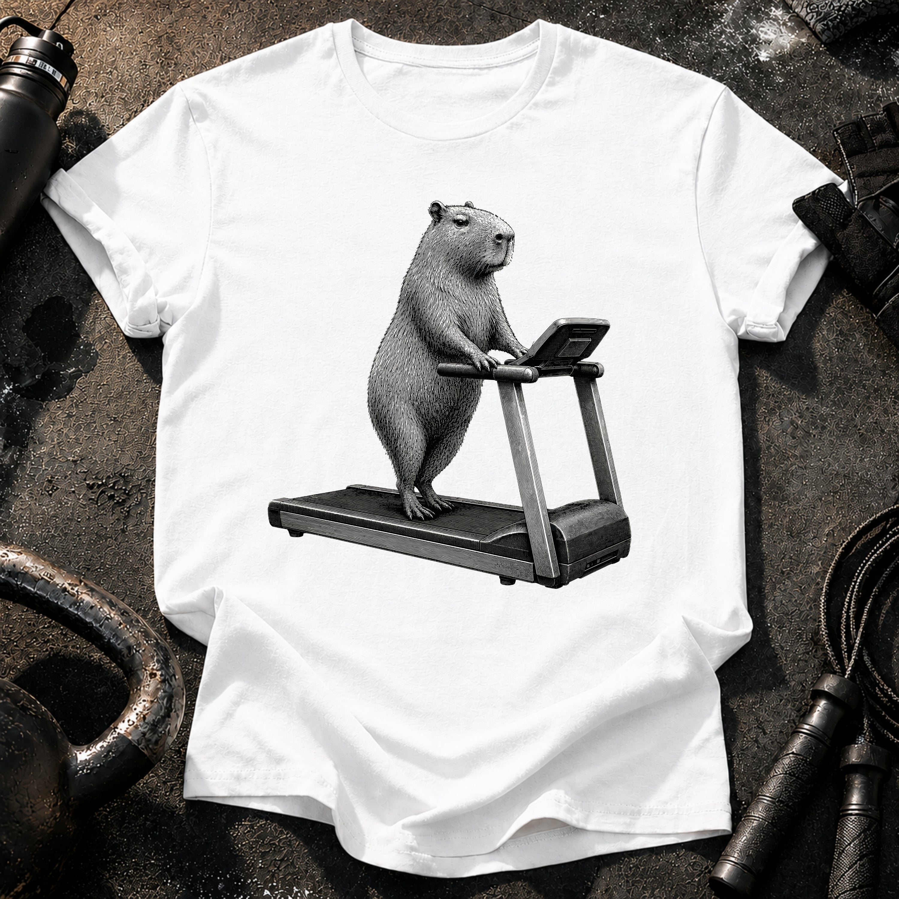 Capybara Treadmill T-Shirt