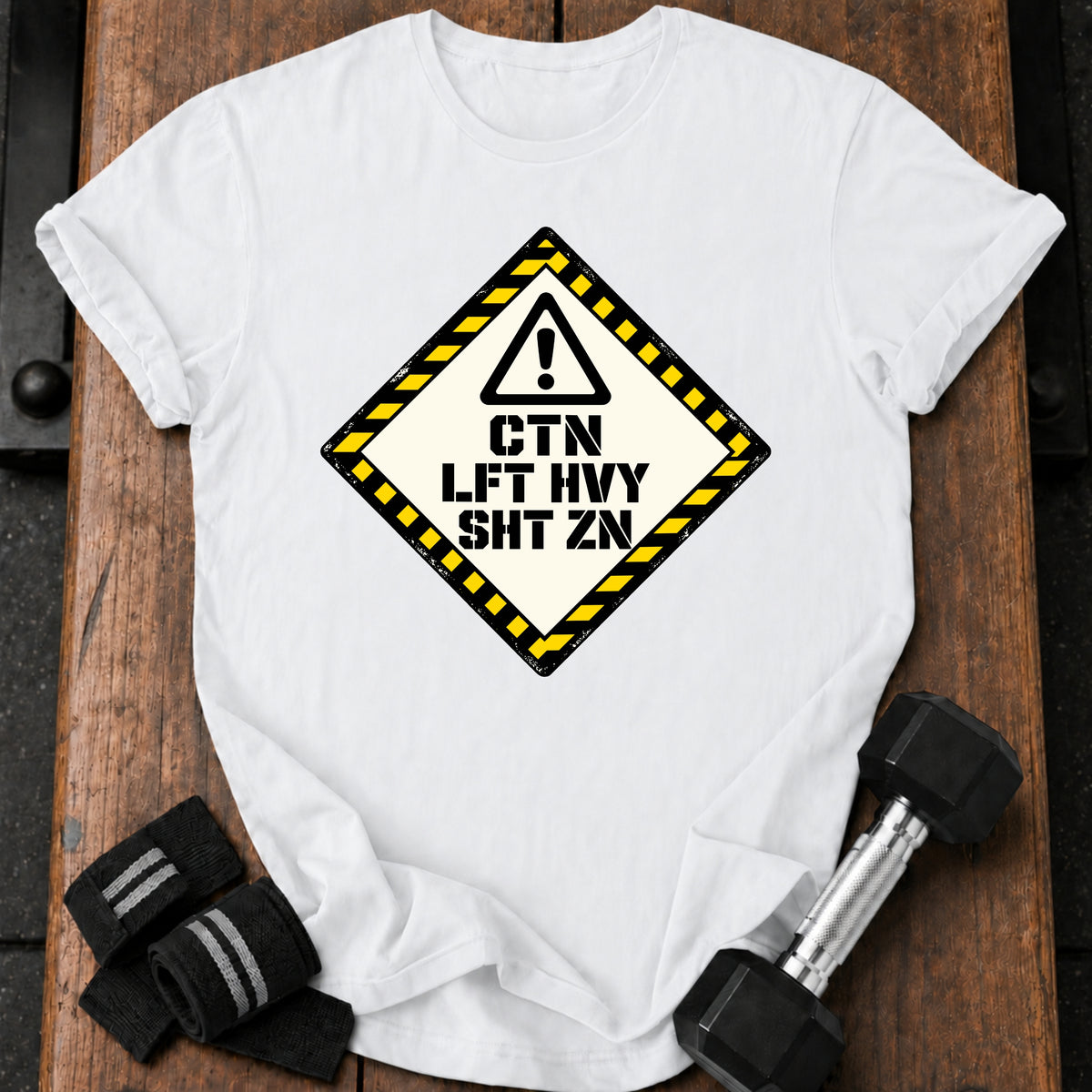 Lift Heavy Warning T-shirt