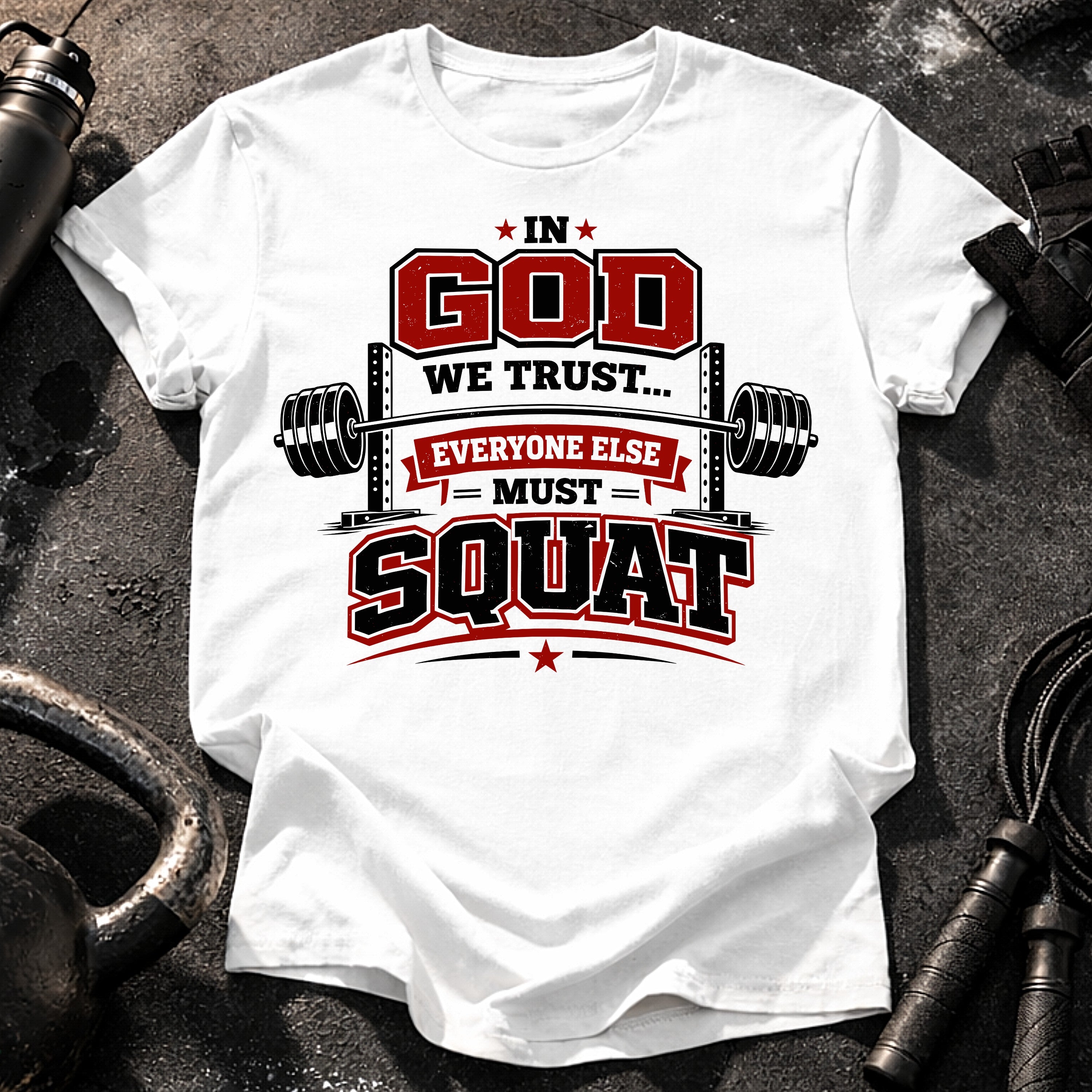 In God We Trust Squat T-Shirt