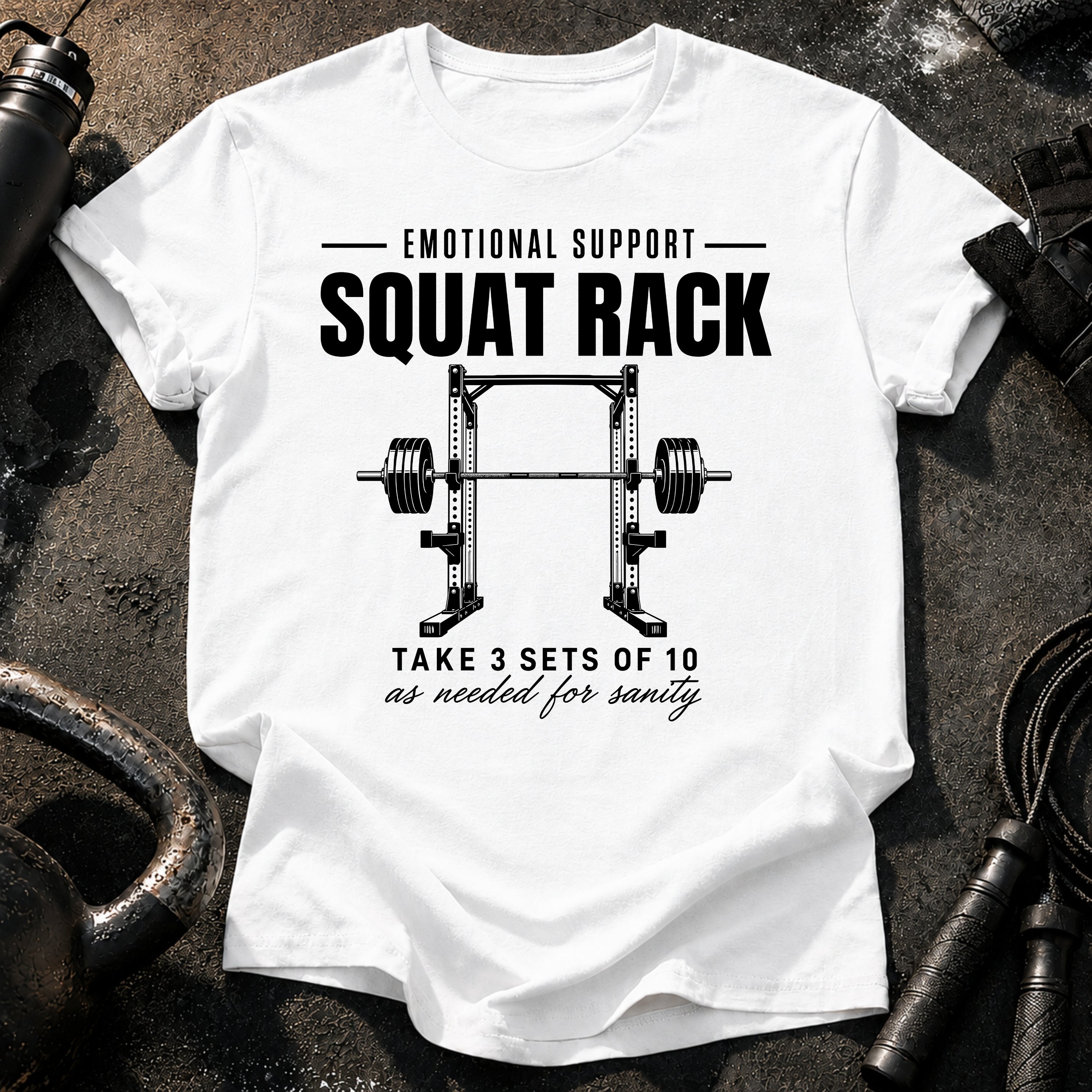 Emotional Support Squat Rack T-Shirt