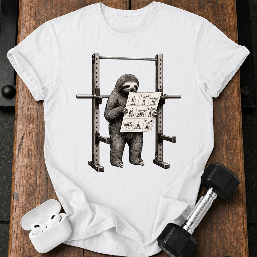 Sloth Workout Instructions T-Shirt