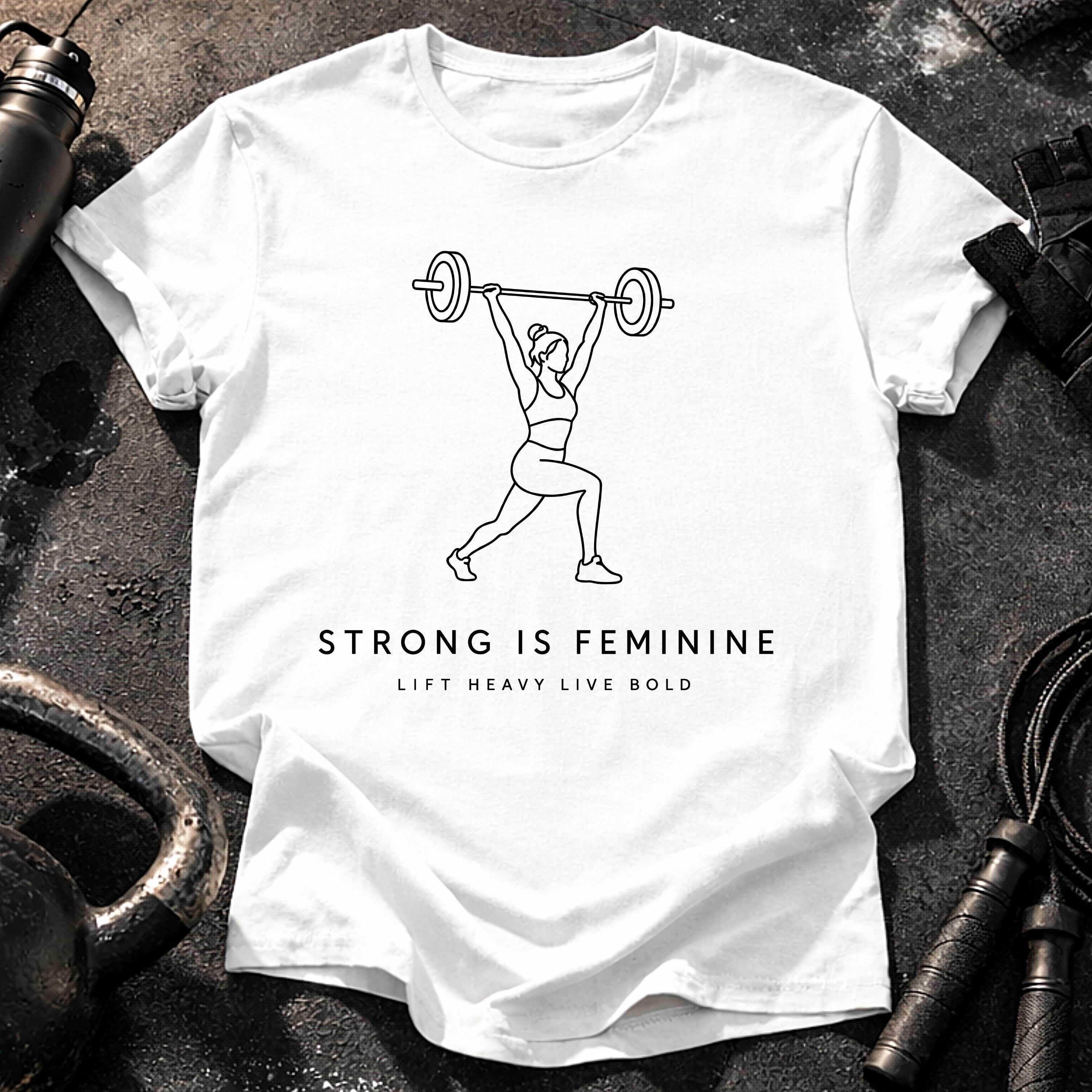 Lift Heavy Feminine Strength T-Shirt