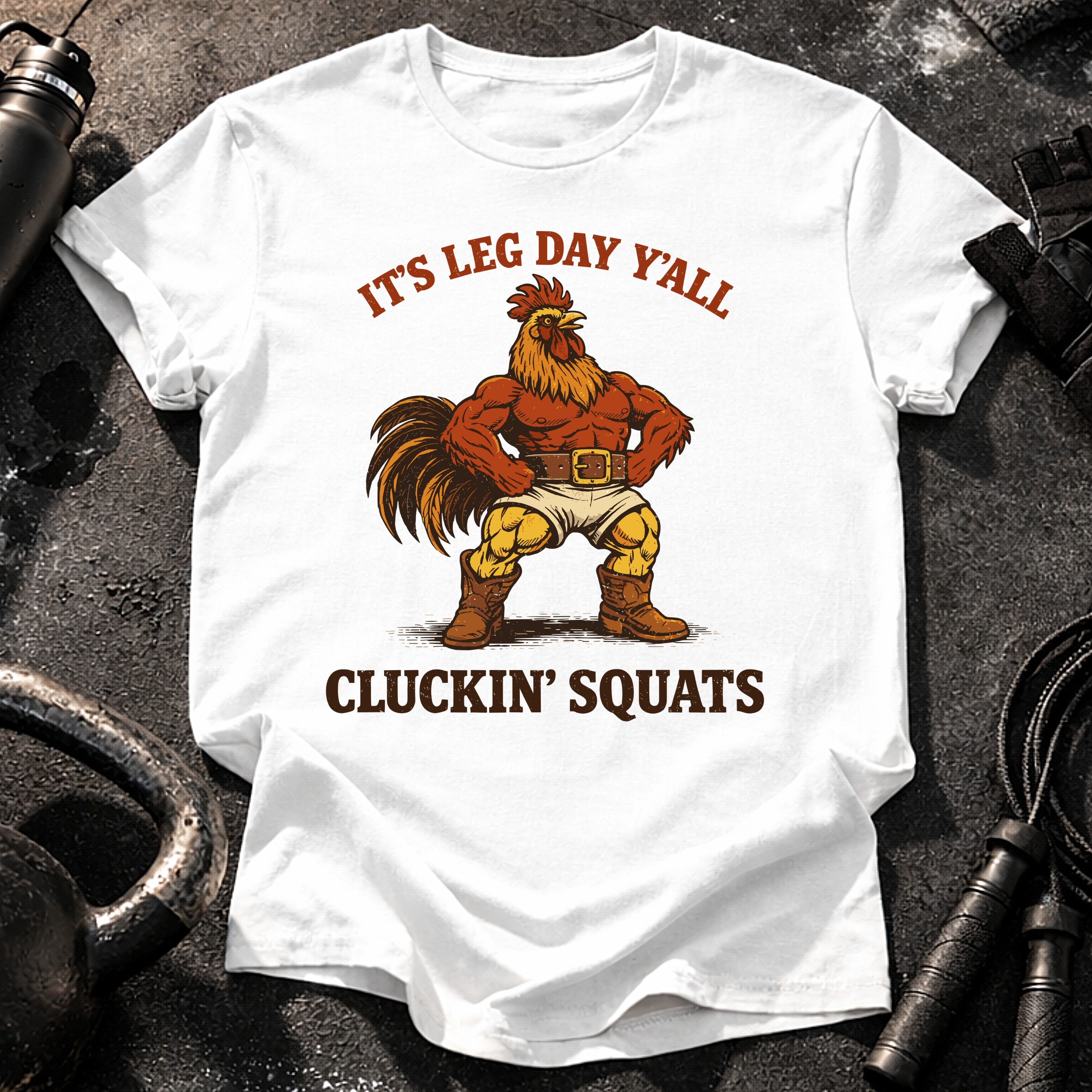 Cluckin Squats Leg Day T-Shirt
