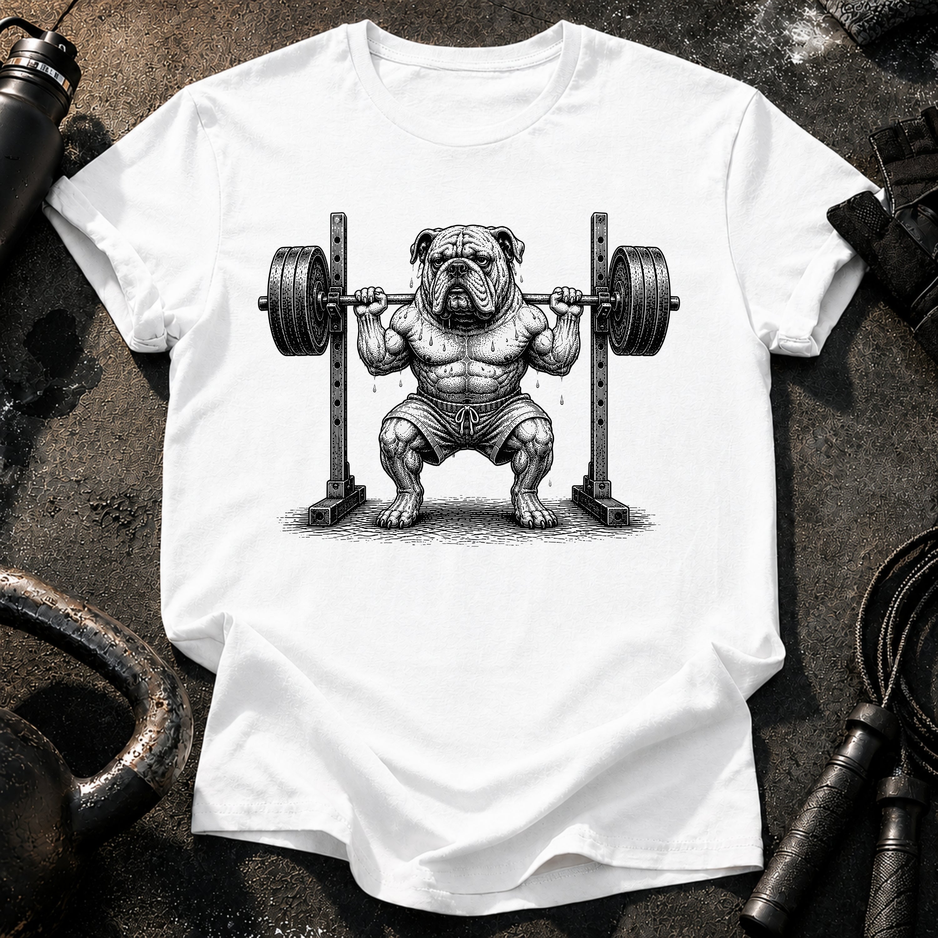 Bulldog Squat Rack T-Shirt