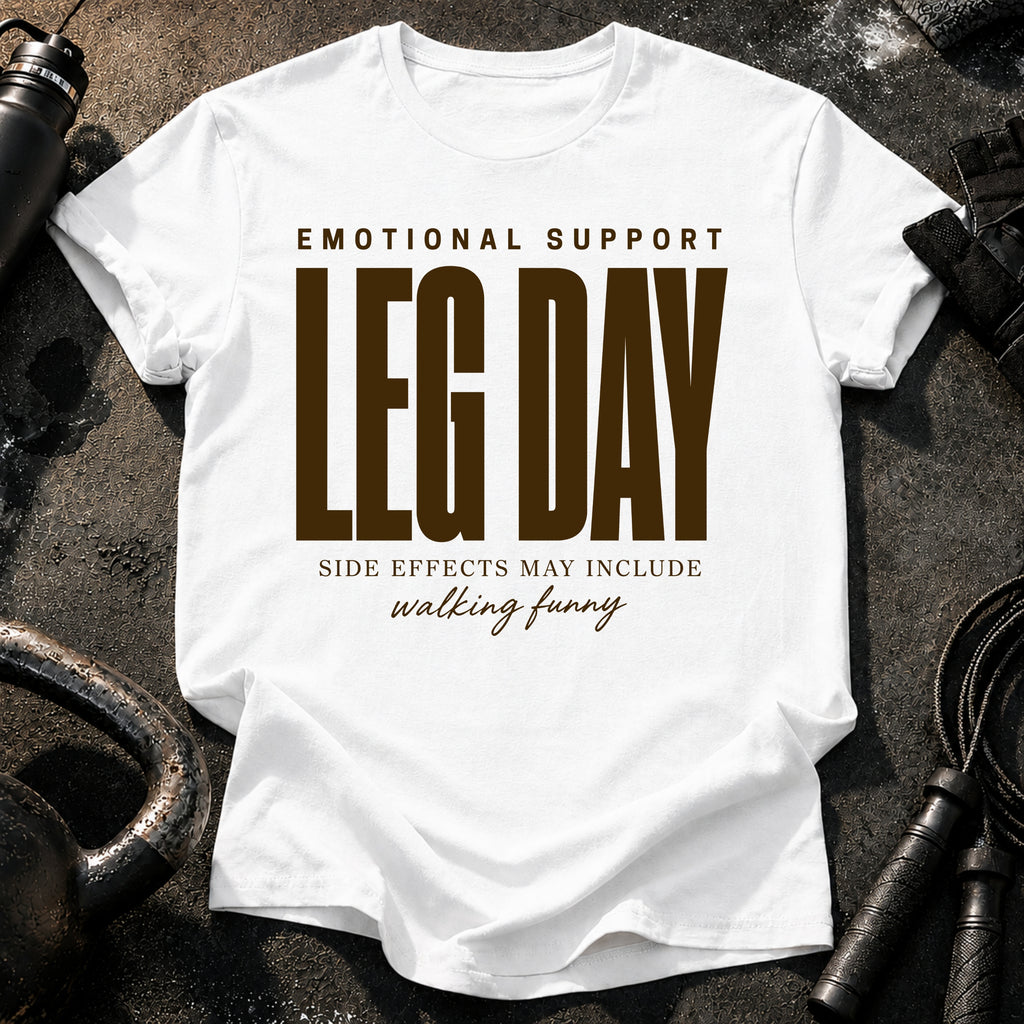 Emotional Support Leg Day T-Shirt
