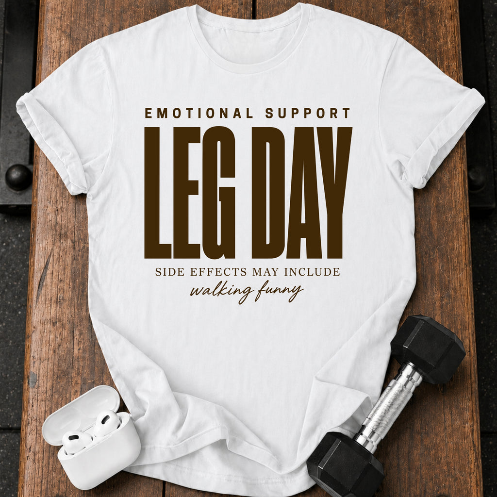 Emotional Support Leg Day T-Shirt