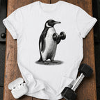 Penguin Dumbbell Curl T-Shirt