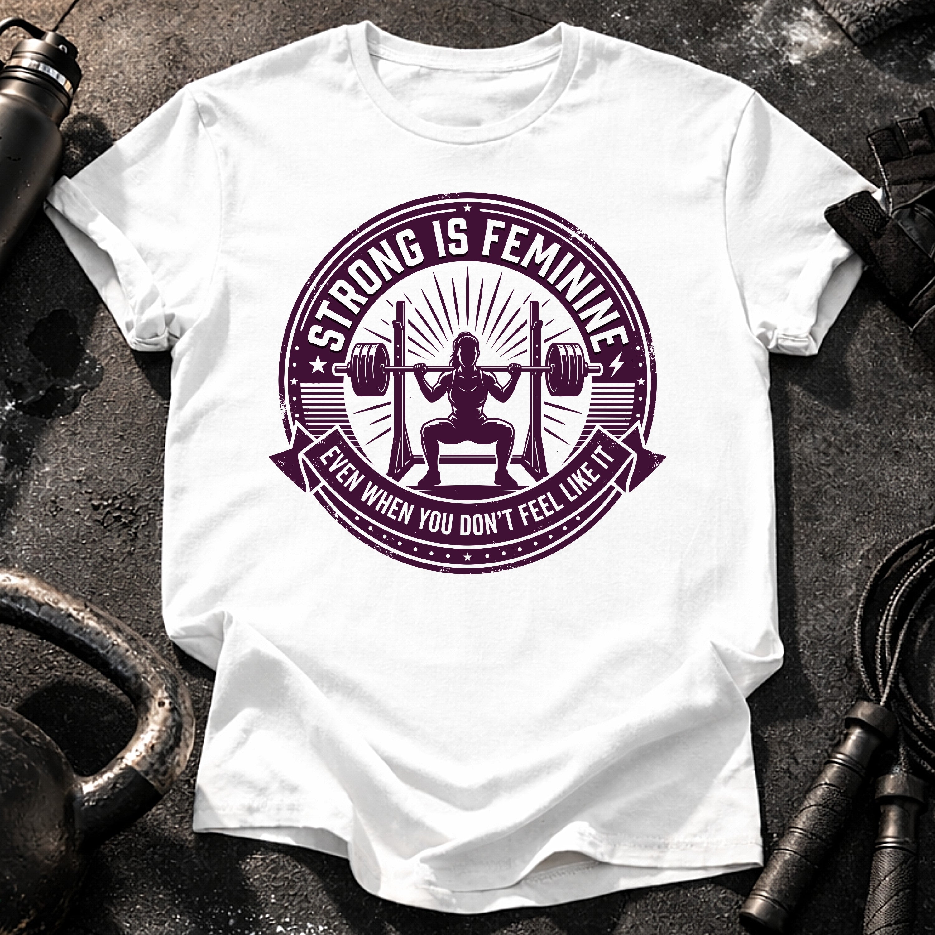 Strong Is Feminine Workout T-Shirt