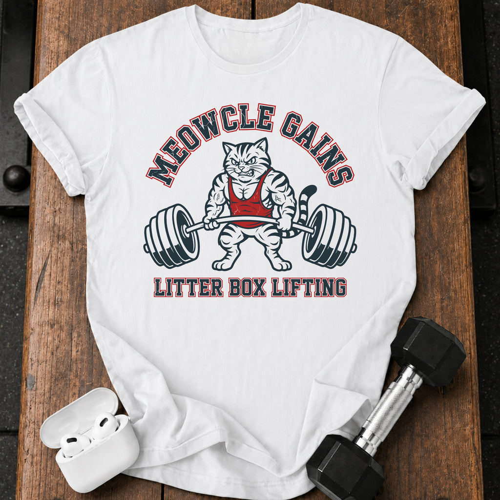 Meowcle Gains Gym T-Shirt