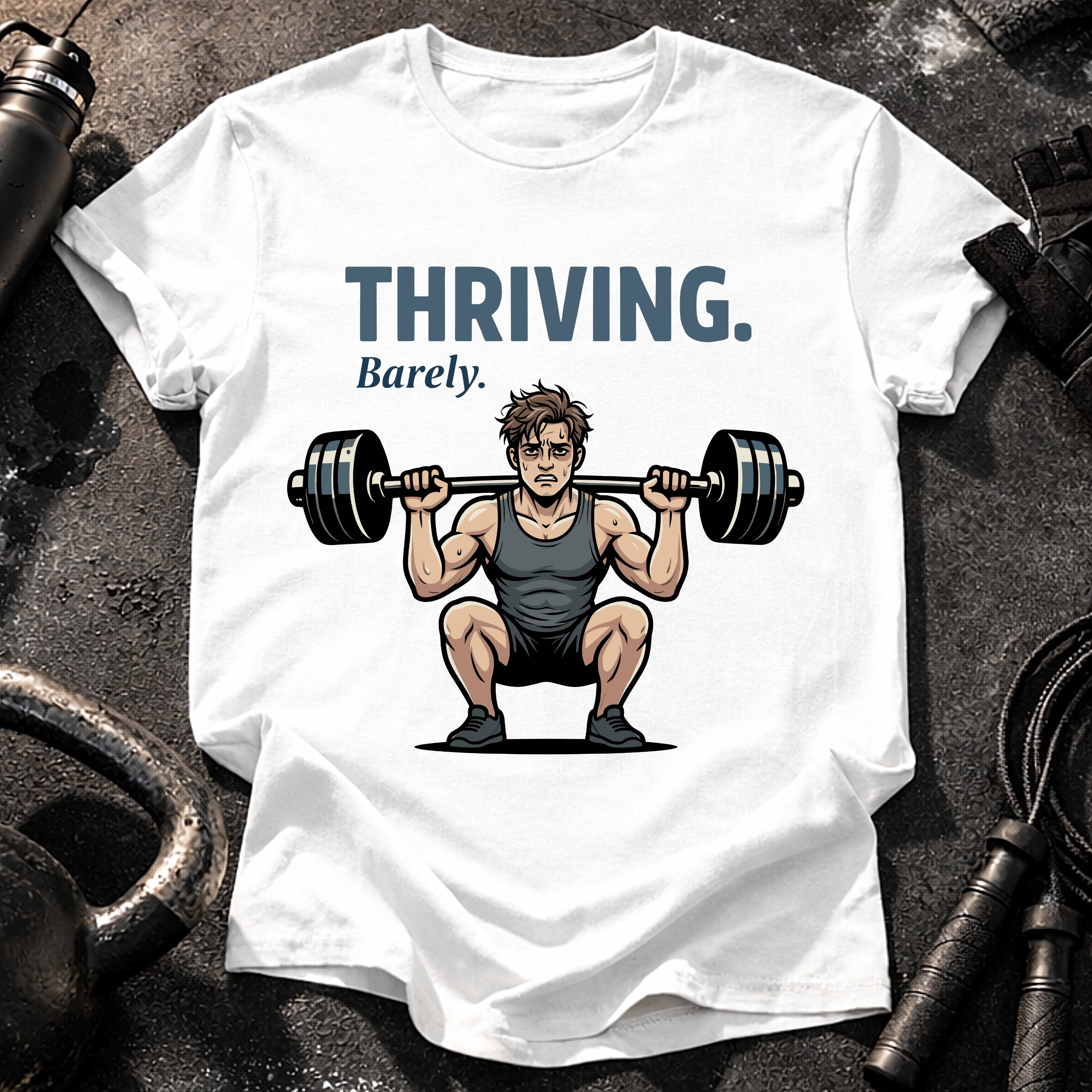 Thriving Barely Funny T-Shirt