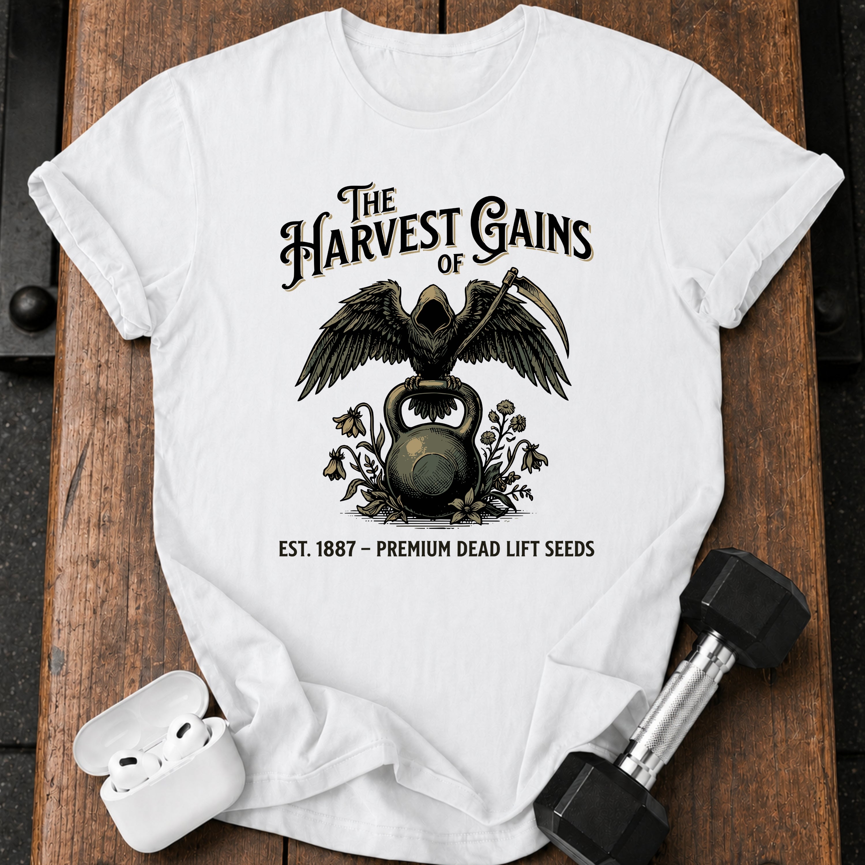 Harvest Gains Gothic T-Shirt