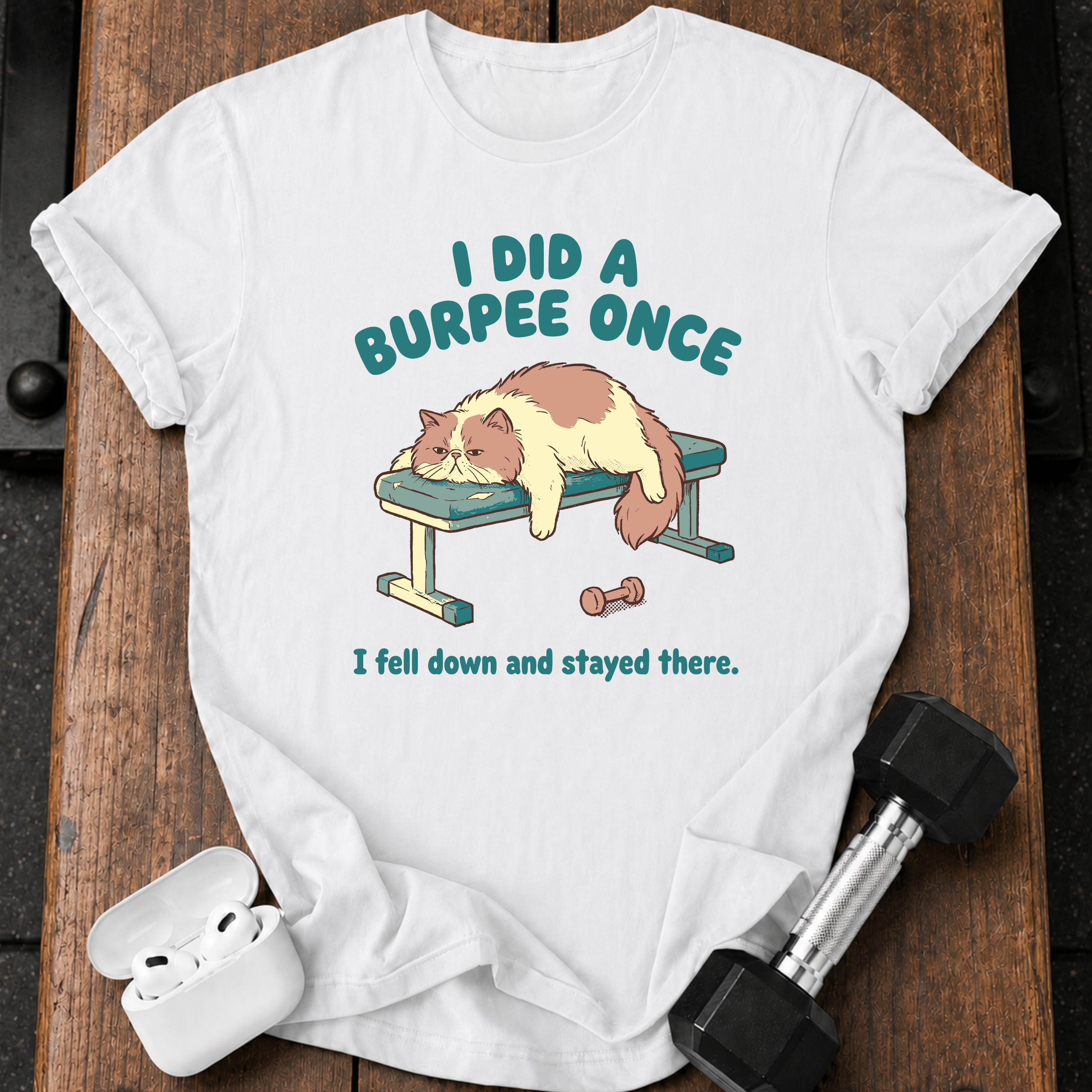 Lazy Burpee Cat T-Shirt