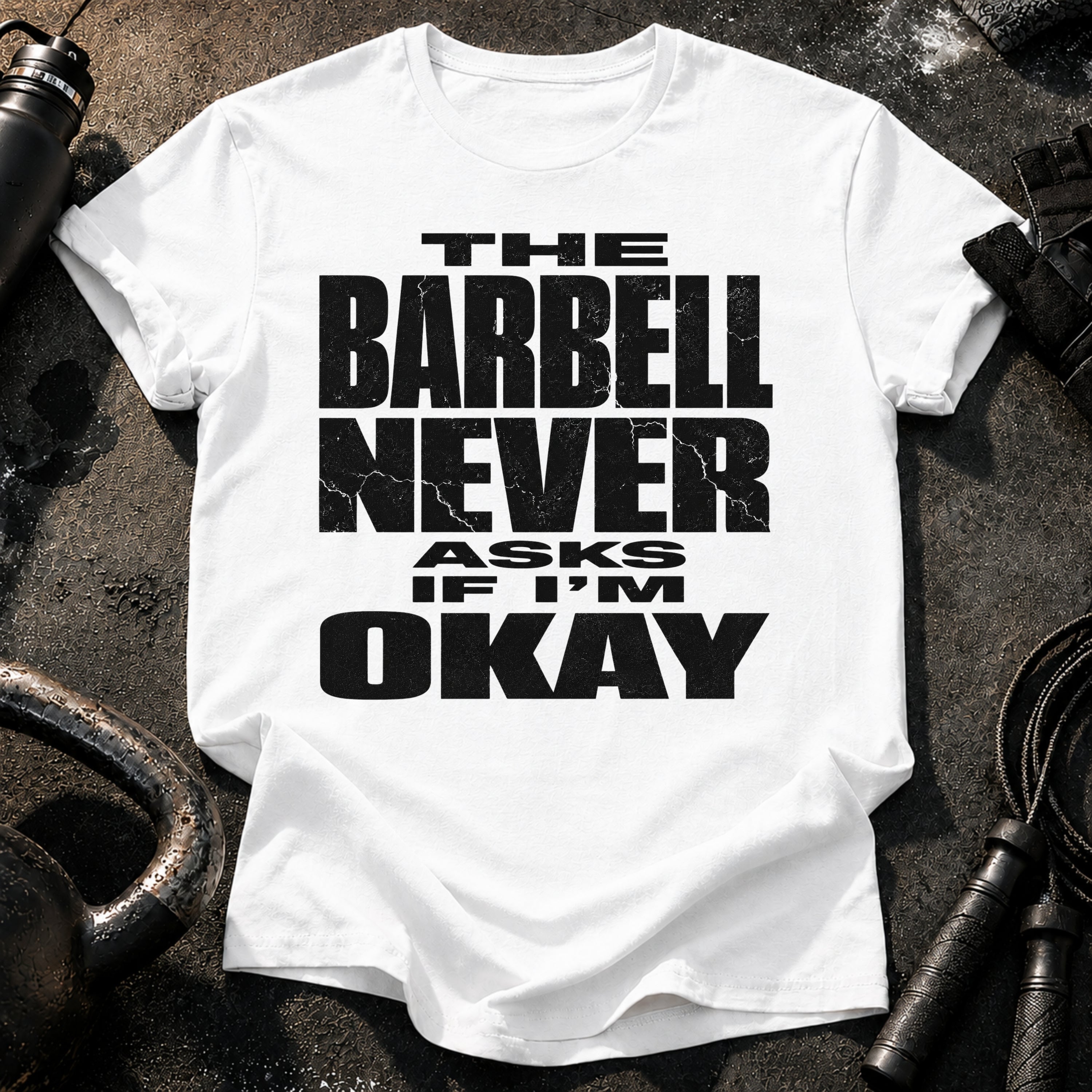 Barbell Never Asks T-Shirt