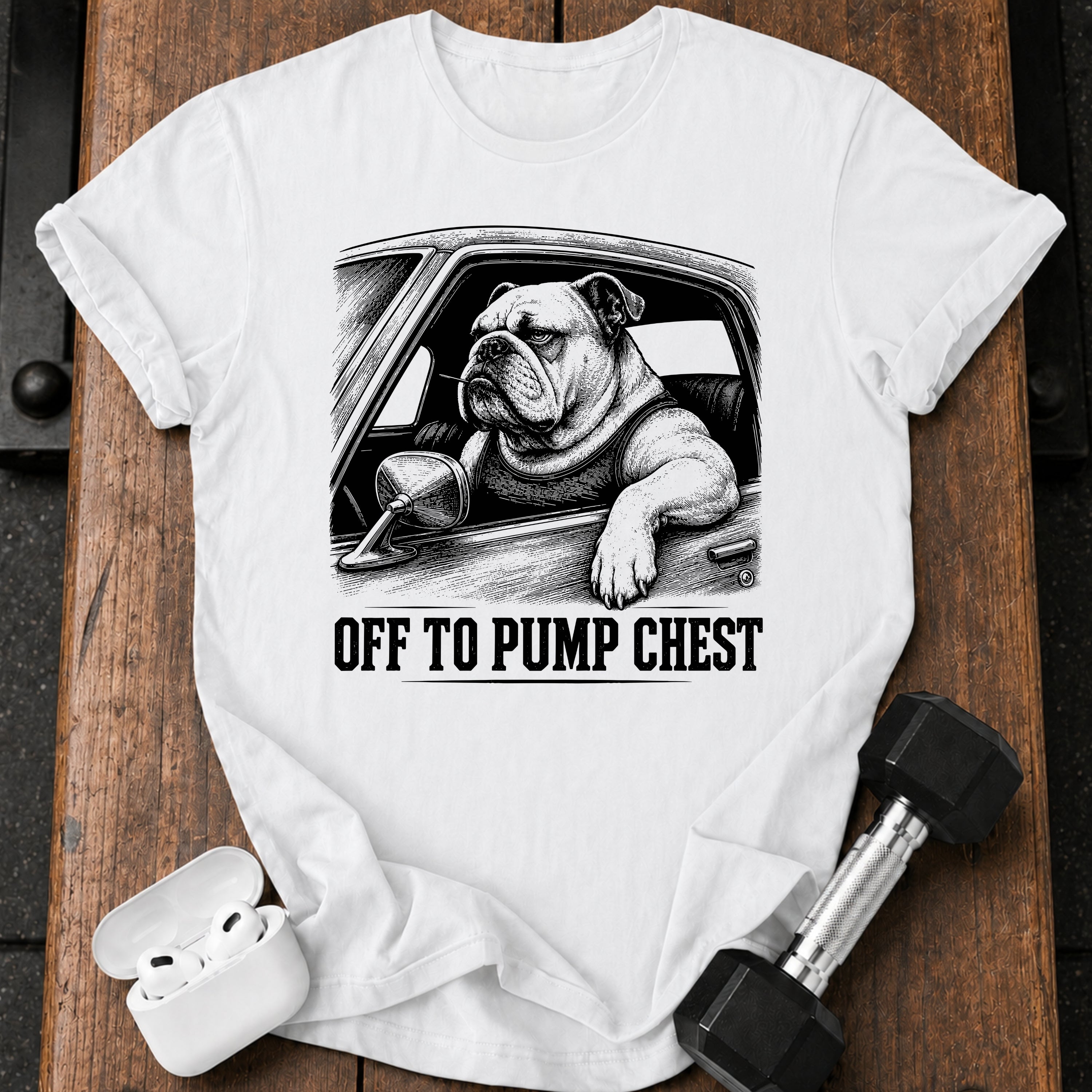 Off To Pump Chest T-Shirt