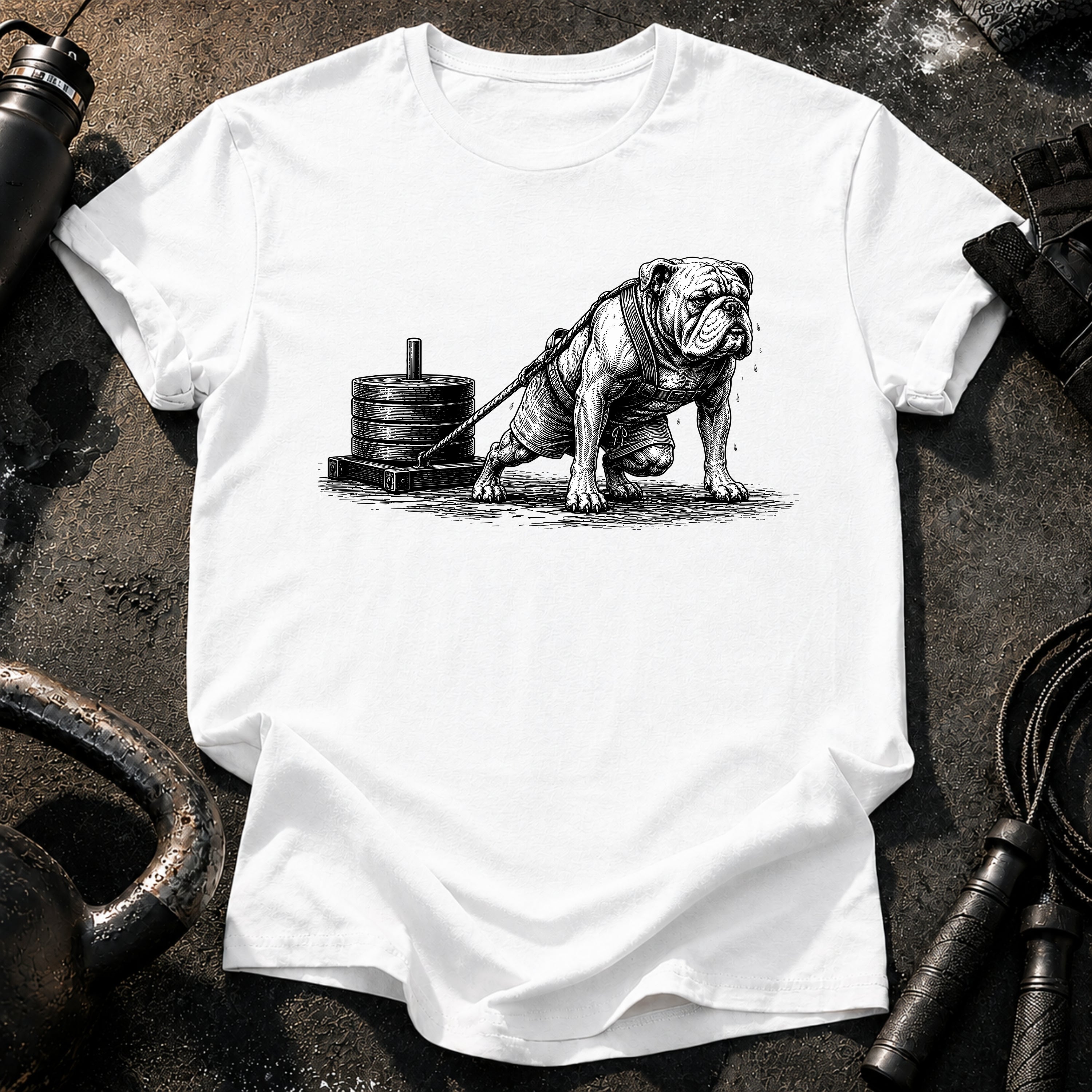 Bulldog Sled Pull T-Shirt