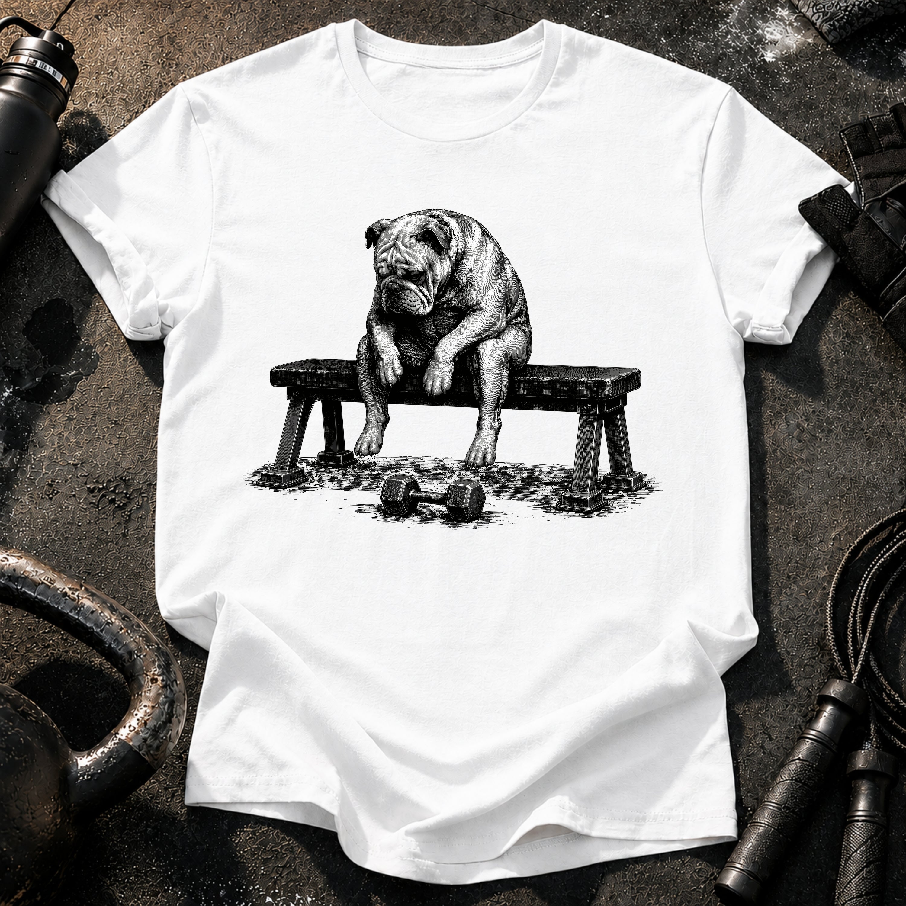 Bulldog Pre-Set Bench Sit T-Shirt